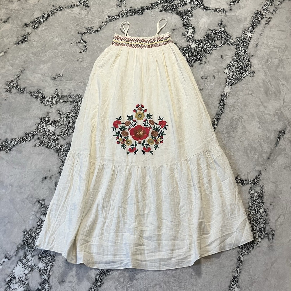 Louise Misha Paris Dress Womens Size 36/4‎ Off White Marcelina Embroidered